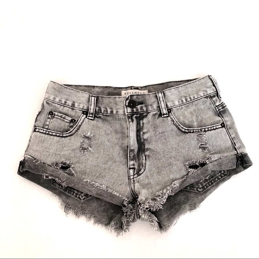 PacSun Bullhead Destroy Distress Festival Shorts
